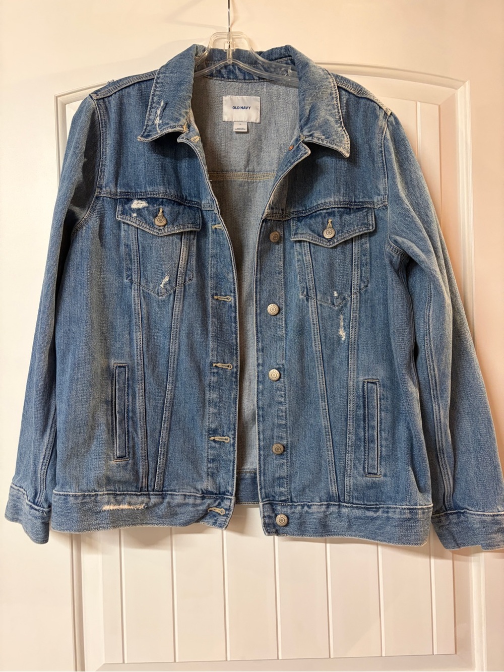 Old Navy Distressed Denim Jacket - Women’s